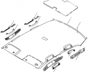 Обивка потолка без люка Geely GC6